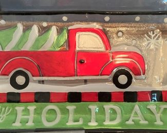 "Jolly Holiday" serving plate