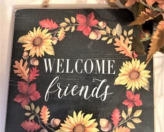 Small sign of welcome