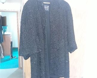 Lambs wool vintage coat