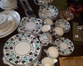 Myott Staffordshire  England 
Dishware set.   Mid Century 