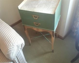 Vintage side table  with drawers 