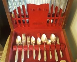 Silverplate  flatware  set , service for eight
Community 