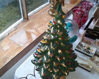 Ceramic Tree Musical approx 14" tall