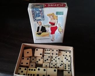 Vintage Rique Card deck , sealed
Vintage dice collection 