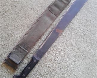 US Army Disston Machete with sheath 