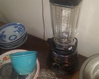 Vintage poster Blender glass
Fiestaware no.1 bowl turquoise 