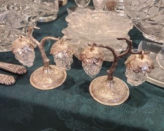 Fantastic Hanging Grapes Glass Salt and Pepper