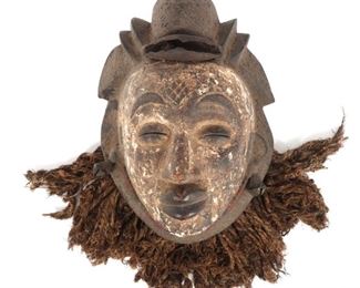 AFRICAN PUNU MUKUDJ DANCE MASK