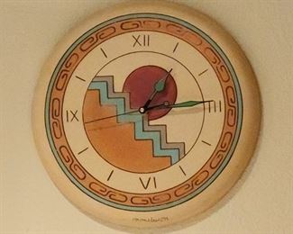 Native American Wall Clock 