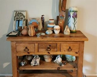 Table w/ Native American Decor 