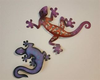 Handmade Lizard Gecko Metal Wall Art