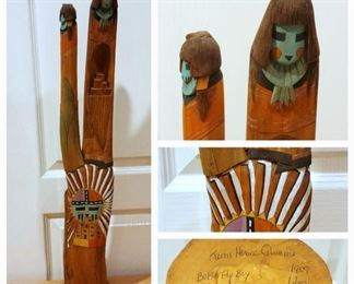 Native American Indian Hopi Wood Kachina Doll by Kevin Horace Quannie