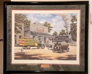 Signed & Numbered Coca-cola Limited Edition Print w/ Certificate of Authenticity 