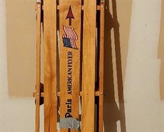 Flexible Flyer Wooden Sled