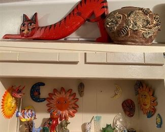 Stretched Wooden Cat 36” Long x 12-1/2” Tall