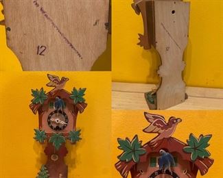 9” x 4” Wide Linden Miniature Coo Coo Clock
10-1/2” x 6-1/2” Ceramic/Pottery Clock