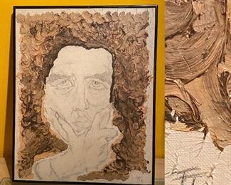 Signed 1967 Art 16-1/2” Wide x 20” Tall