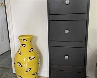 Pair 10-1/2”  x 14” x  37” Tall 4 Drawer Chest’s 