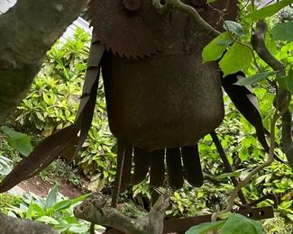 Large Metal Owl Yard Art