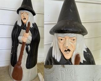 Vintage Empire USA Halloween Blow Mold Witch