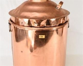 Large copper pot