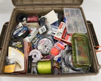 Large lot of fishing supplies