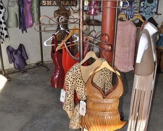 Asst. carved wood torsos and figures created by David Elder.