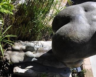 8 FOOT TALL BRONZE -  400lbs  -  1 OF 1  - Original art by Linda Elder. 
 Title:  CHUMASH WATER WOMAN -- "A HAN WA"