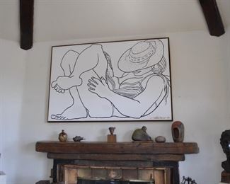 Jumbo size Original artwork on canvas.  Signed and dated: 1983  -  from the Saluga estate 