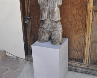 Asst. carved wood torsos and figures created by David Elder.