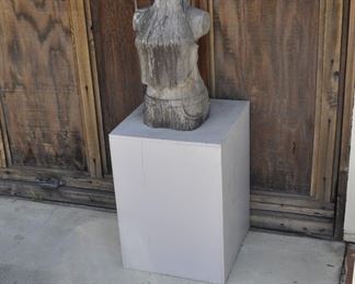 Asst. carved wood torsos and figures created by David Elder.