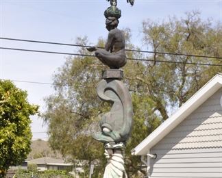A 20 Foot tall Totem Pole - TRIBUTE TO THE CHUMASH NATION created jointly by David and Linda Elder will greet you as enter the residence.