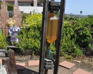 Carved wood  torsos/figures/artworks created by David & LInda Elder.