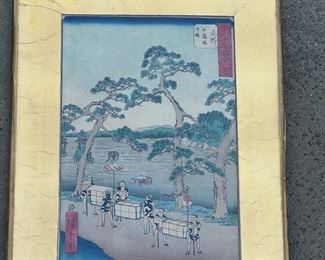 19th Century original Hiroshige woodblock print
