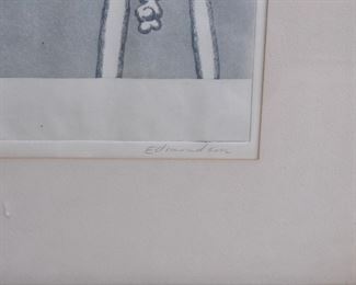 numbered Litho by Leonard Edmondson