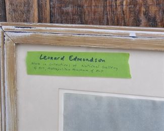 numbered Litho by Leonard Edmondson