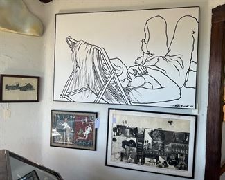 Jumbo size Original artwork on canvas.  Signed and dated: 1983  -  from the Saluga estate 