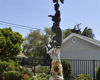 A 20 Foot tall Totem Pole - TRIBUTE TO THE CHUMASH NATION created jointly by David and Linda Elder will greet you as enter the residence.