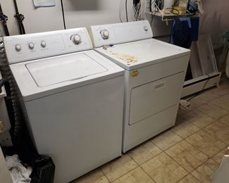 The washer/dryer is old but works great
