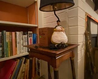 Vintage table and lamp