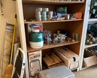 Garage bits and bobs, vintage cooler