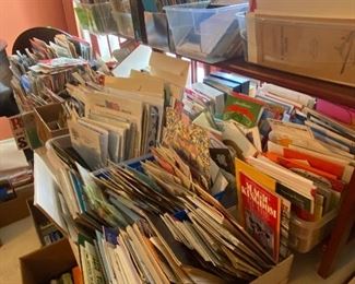 loads and loads of vintage cards and ephemera