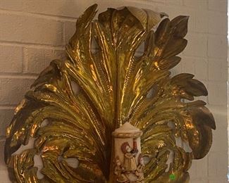 Vintage Hollywood Regency Style candle holder