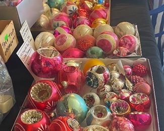 Victorian era glass ornaments