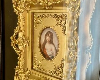 Antique Limoge porcelain miniature painting