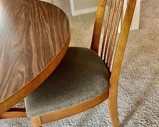 Teak chairs and table base (Formica top)