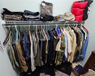 Lots of vintage and fishing/hunting clothing