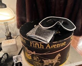 Fifth Ave hat box
Silver cocktail purse