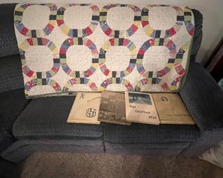 New wedding ring quilt and shams