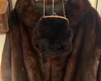 Mink jacket
Mink purse
